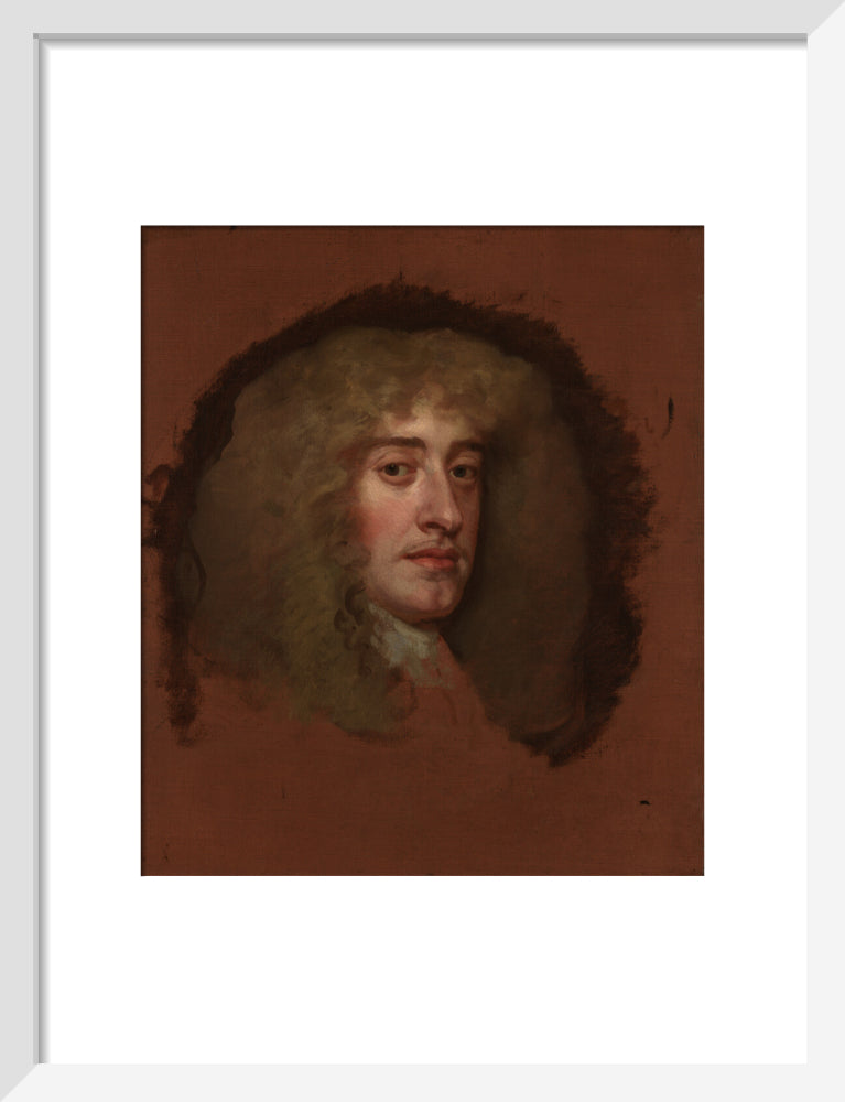 King james ii portrait print (art print, small, white frame)