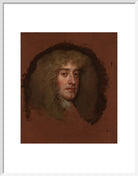 King James II Portrait Print (Art print, Medium, White frame)