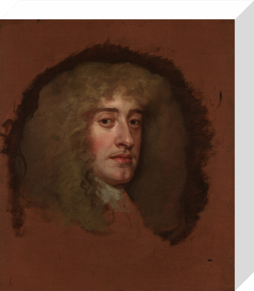King james ii portrait print (stretched canvas, small, no frame)