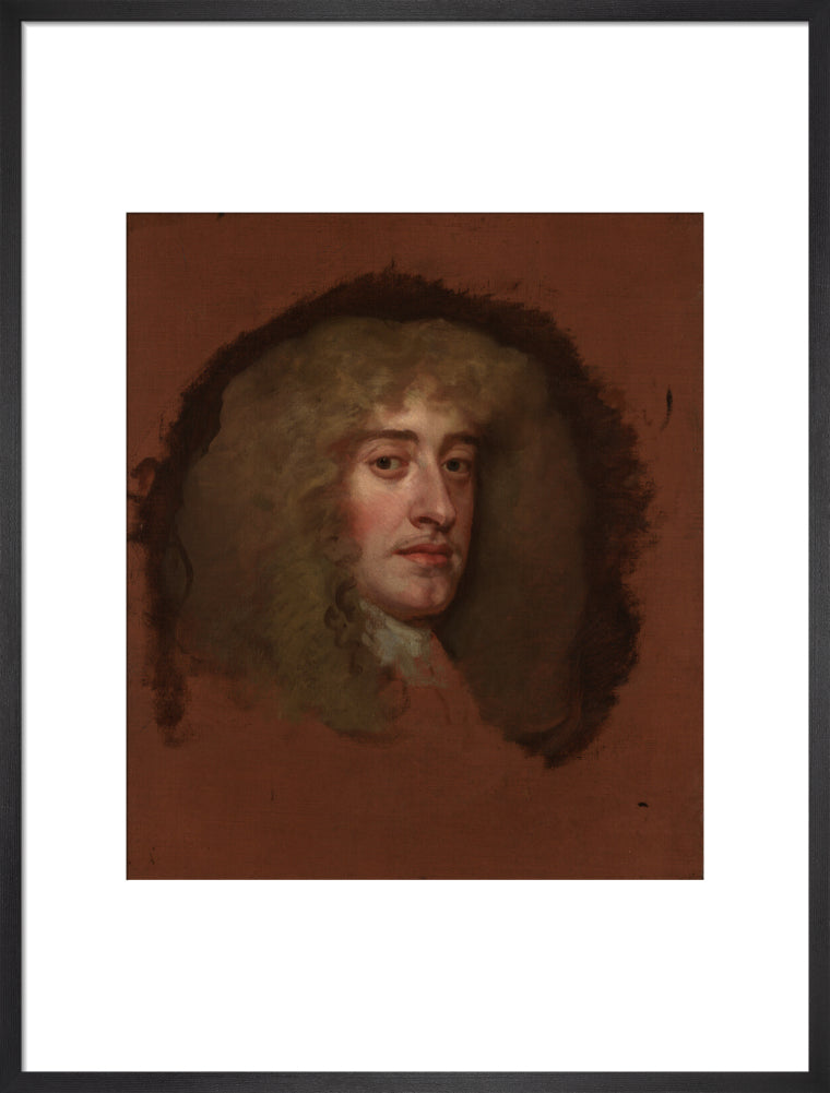 King james ii portrait print (art print, large, black frame)