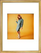 Lulu Portrait Print (Art print, Small, Gold frame)