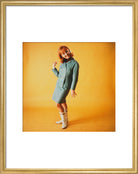 Lulu Portrait Print (Art print, Medium, Gold frame)