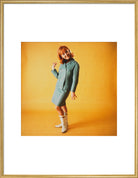 Lulu Portrait Print (Art print, Extra large, Gold frame)