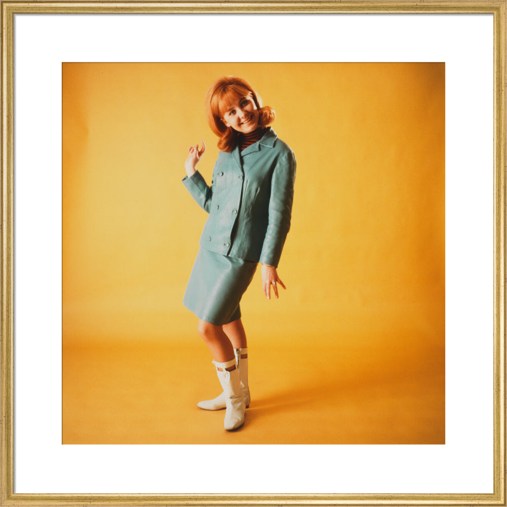 Lulu portrait print (art print, large, gold frame)