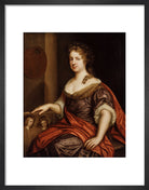 Mary Beale Portrait Print (Art print, Small, Black frame)