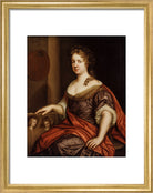 Mary Beale Portrait Print (Art print, Small, Gold frame)