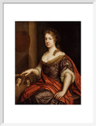 Mary Beale Portrait Print (Art print, Medium, White frame)