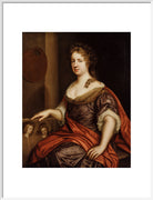 Mary Beale Portrait Print (Art print, Large, White frame)
