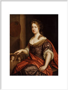 Mary Beale Portrait Print (Art print, Extra large, White frame)