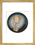 Mary Herbert, Countess of Pembroke Portrait Print (Art print, Small, Gold frame)