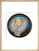 Mary Herbert, Countess of Pembroke Portrait Print (Art print, Small, Natural frame)