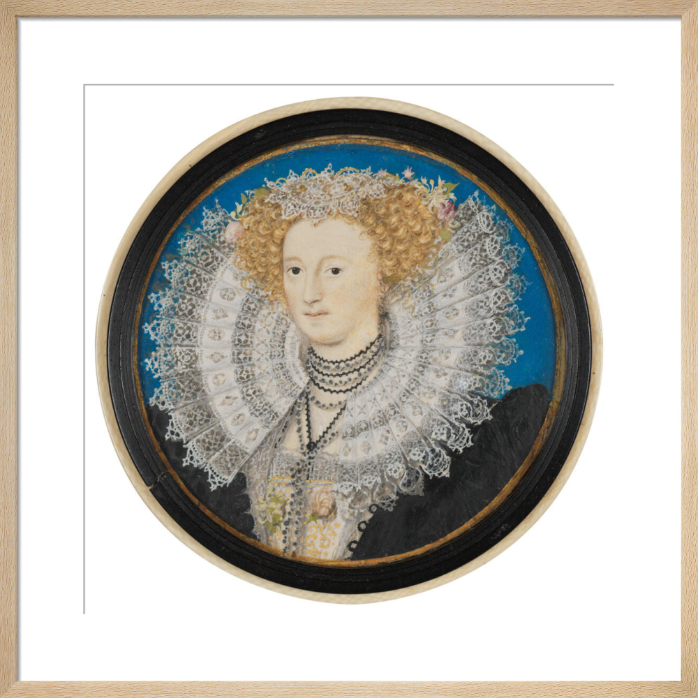 Mary herbert, countess of pembroke portrait print (art print, medium, natural frame)