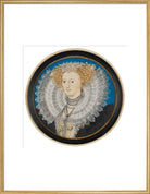 Mary Herbert, Countess of Pembroke Portrait Print (Art print, Extra large, Gold frame)