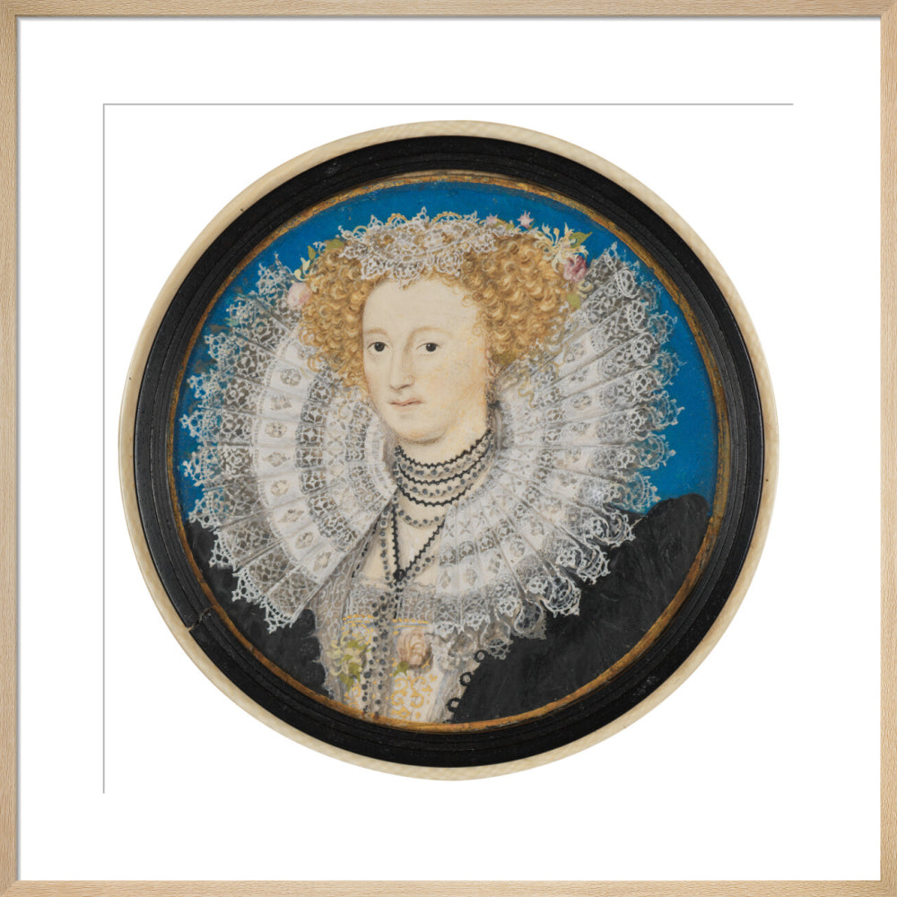 Mary herbert, countess of pembroke portrait print (art print, large, natural frame)
