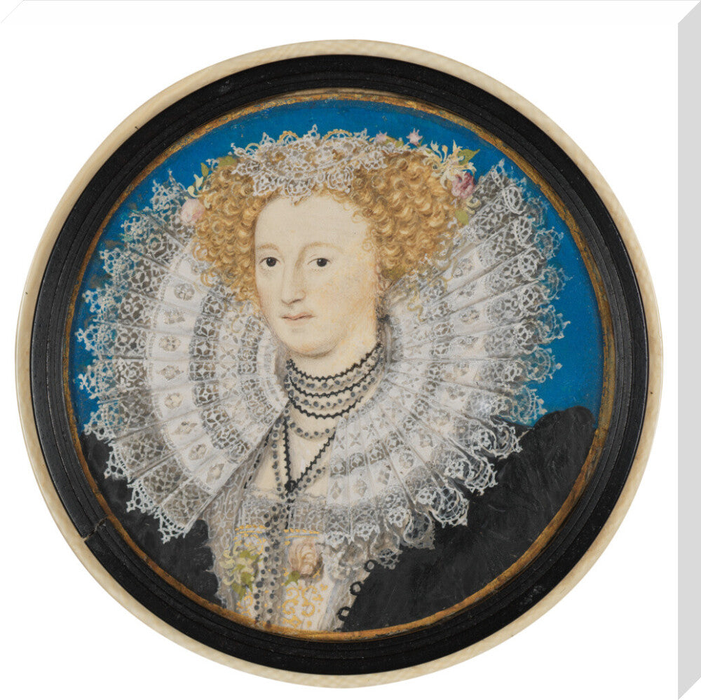 Mary herbert, countess of pembroke portrait print (stretched canvas, large, no frame)