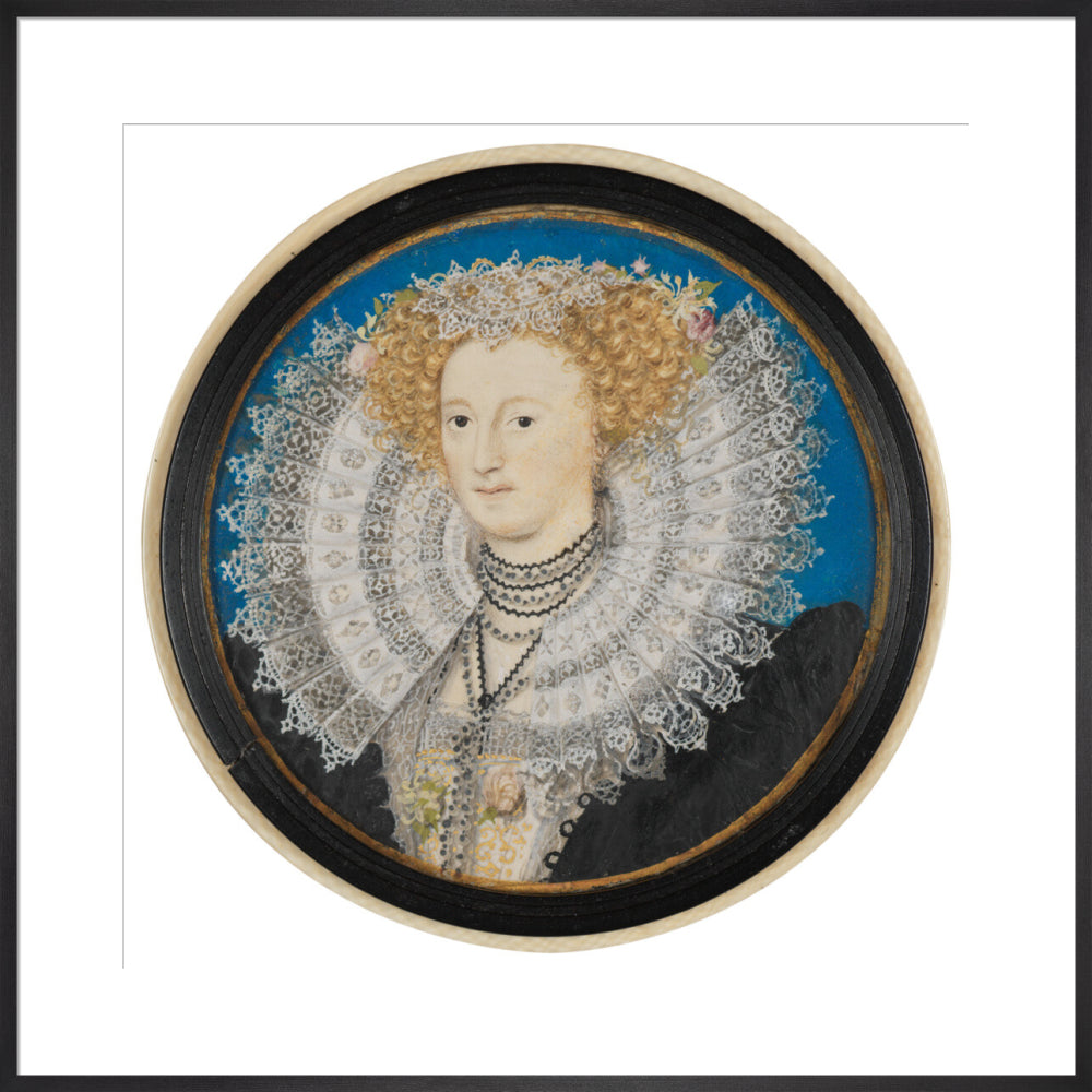 Mary herbert, countess of pembroke portrait print (art print, extra large, black frame)