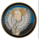 Mary Herbert, Countess of Pembroke Portrait Print (Stretched canvas, Extra large, No frame)
