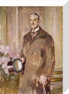Neville Chamberlain Portrait Print (Stretched canvas, Small, No frame)
