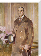 Neville Chamberlain Portrait Print (Stretched canvas, Medium, No frame)