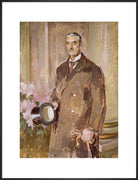 Neville Chamberlain Portrait Print (Art print, Extra large, Black frame)