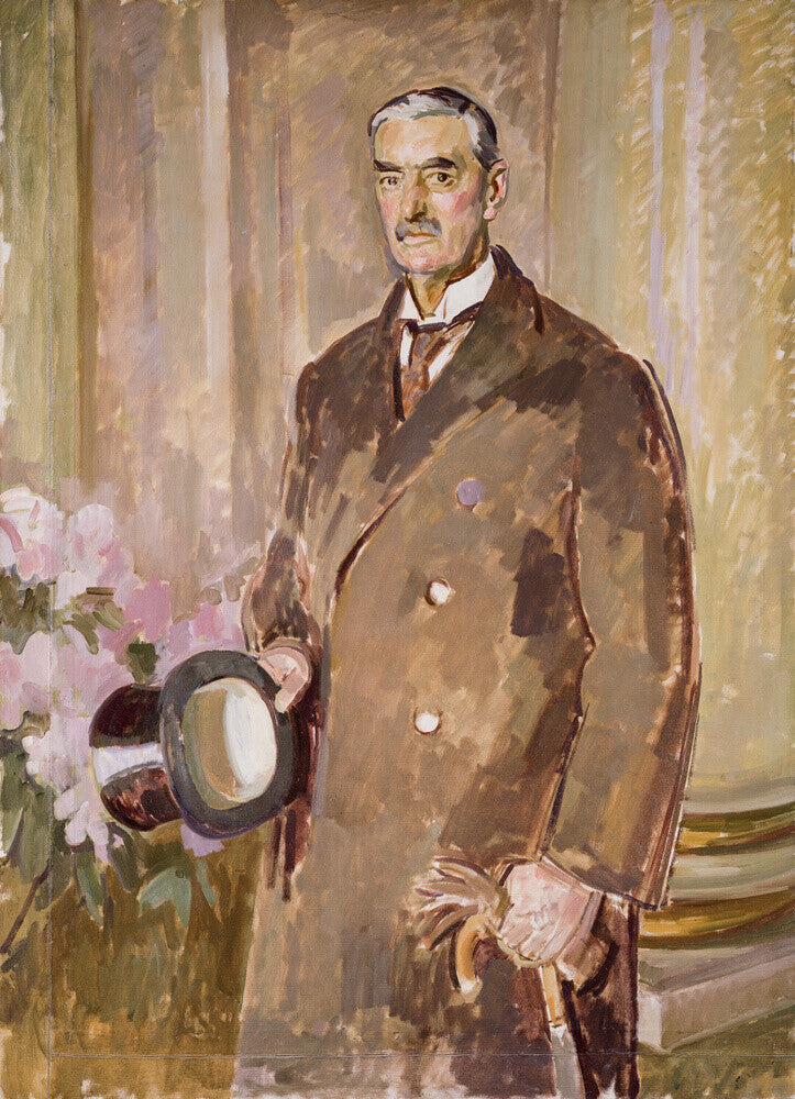 Neville chamberlain portrait print