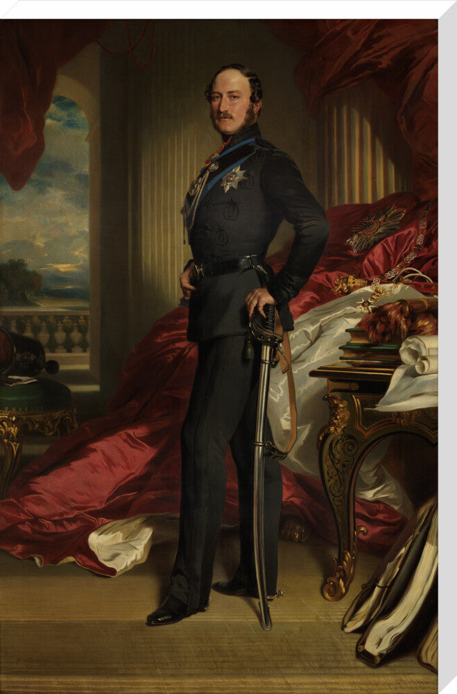 Prince albert of saxe coburg and gotha portrait print (stretched canvas, extra large, no frame)