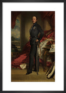 Prince Albert of Saxe-Coburg and Gotha Portrait Print (Art print, Small, Black frame)