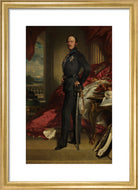 Prince Albert of Saxe-Coburg and Gotha Portrait Print (Art print, Small, Gold frame)