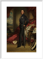 Prince Albert of Saxe-Coburg and Gotha Portrait Print (Art print, Medium, White frame)