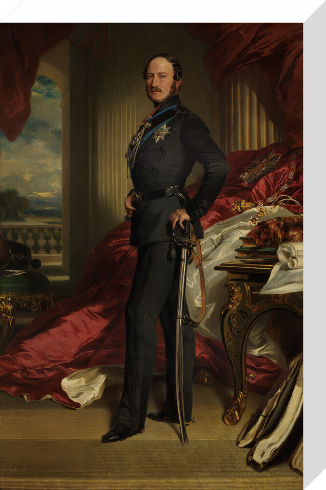 Prince albert of saxe coburg and gotha portrait print (stretched canvas, medium, no frame)