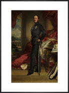 Prince Albert of Saxe-Coburg and Gotha Portrait Print (Art print, Large, Black frame)