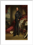 Prince Albert of Saxe-Coburg and Gotha Portrait Print (Art print, Large, White frame)