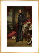 Prince Albert of Saxe-Coburg and Gotha Portrait Print (Art print, Large, Gold frame)