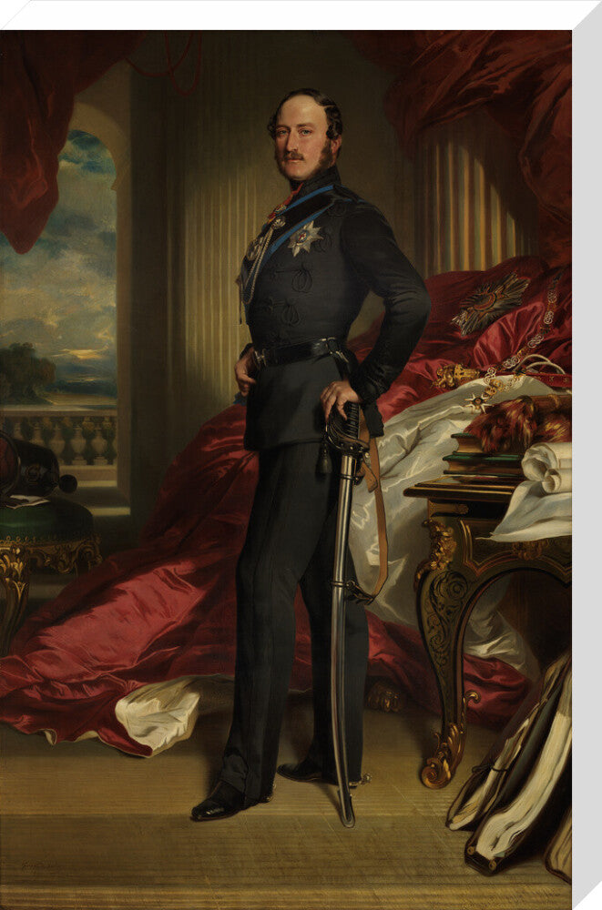Prince albert of saxe coburg and gotha portrait print (stretched canvas, large, no frame)