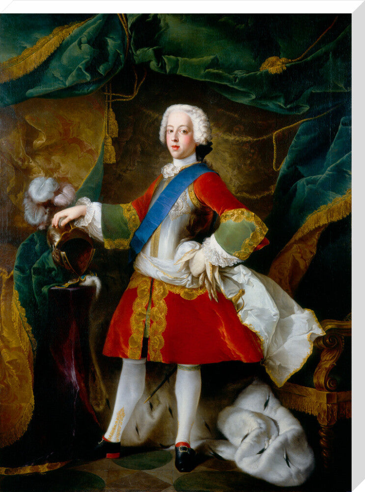 Prince charles edward stuart portrait print (stretched canvas, extra large, no frame)