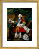 Prince Charles Edward Stuart Portrait Print (Art print, Small, Gold frame)