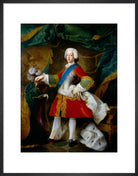 Prince Charles Edward Stuart Portrait Print (Art print, Medium, Black frame)