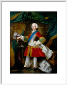 Prince Charles Edward Stuart Portrait Print (Art print, Medium, White frame)