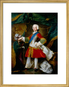 Prince Charles Edward Stuart Portrait Print (Art print, Medium, Gold frame)
