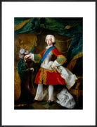 Prince Charles Edward Stuart Portrait Print (Art print, Large, Black frame)