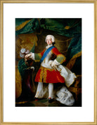 Prince Charles Edward Stuart Portrait Print (Art print, Large, Gold frame)
