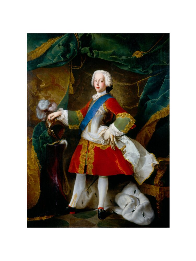Prince charles edward stuart portrait print (art print, large, no frame)