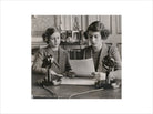 Princess Margaret; Queen Elizabeth II Portrait Print (Art print, Extra large, No frame)