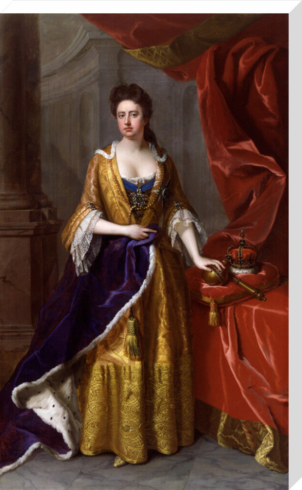Queen anne portrait print (stretched canvas, extra large, no frame)