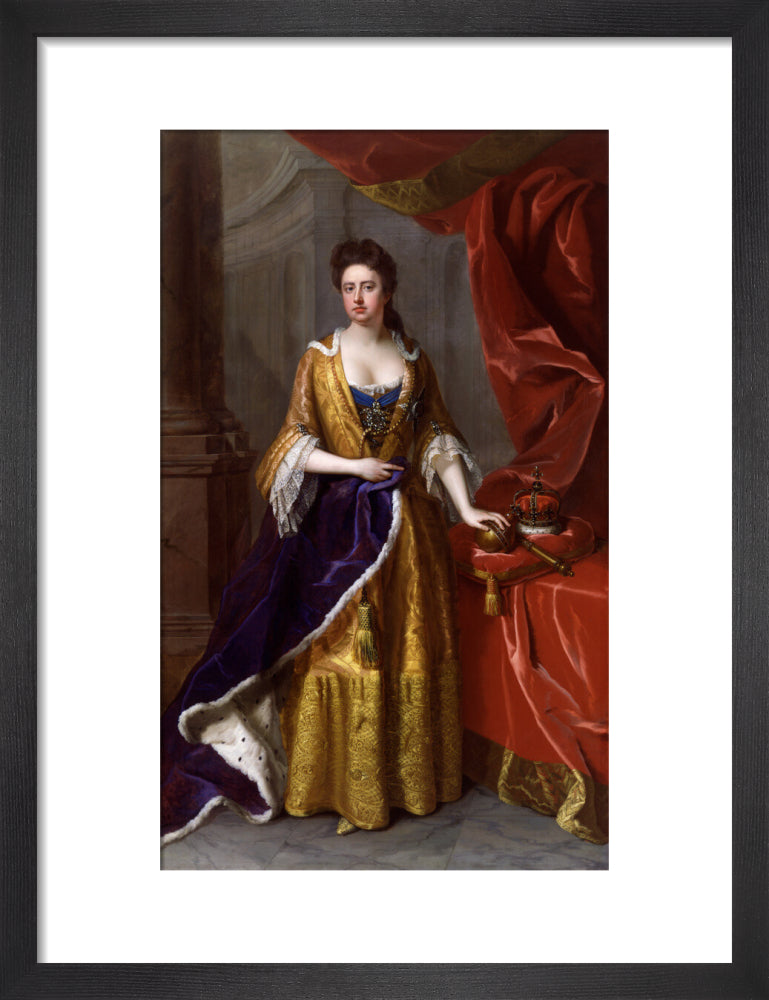 Queen anne portrait print (art print, small, black frame)