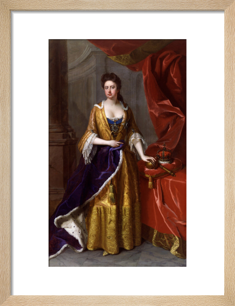 Queen anne portrait print (art print, small, natural frame)
