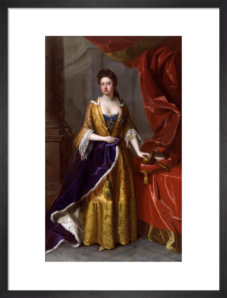 Queen anne portrait print (art print, medium, black frame)