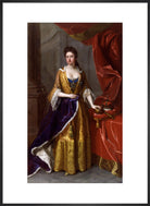 Queen Anne Portrait Print (Art print, Large, Black frame)
