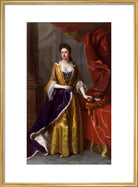 Queen Anne Portrait Print (Art print, Large, Gold frame)