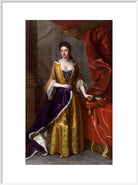 Queen Anne Portrait Print (Art print, Extra large, White frame)